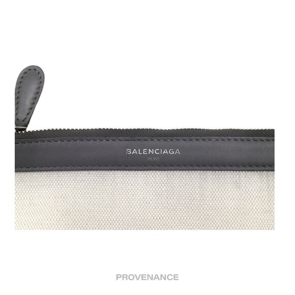 🔴 Balenciaga Zip Pouch Wallet - Canvas Gray - Picture 6 of 7